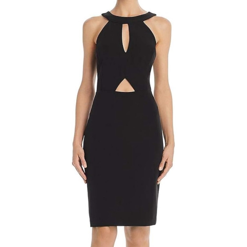 Laundry By Shelli Segal Women's Double Cut Out Cocktail Dress, Black, 10